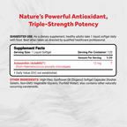 Naturalis New Zealand Astaxanthin (12mg) | Triple Strength with High-Oleic Sunflower Oil | Non-GMO, Soy & Gluten Free