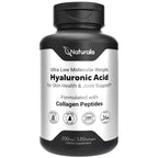 Naturalis Hyaluronic Acid 200mg | Ultra-Low Molecular Weight 5kDa, 10x Absorption + Collagen & Biotin