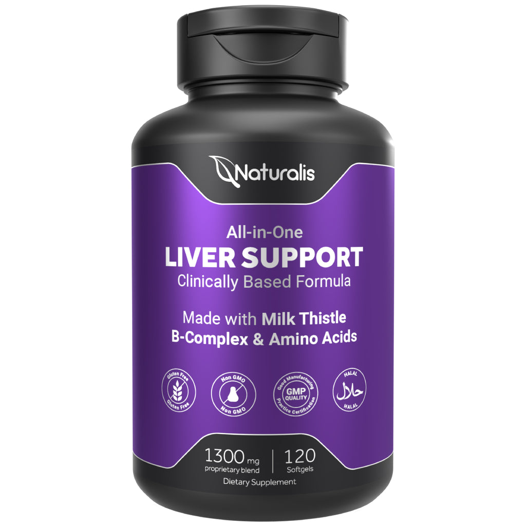 Naturalis Silymarin Milk Thistle 1300mg | 13-in-1 Liver Support with B-Complex & Amino Acids