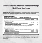 Naturalis Hyaluronic Acid 200mg, 10x Better Absorption Ultra Low Molecular Weight with Collagen, Biotin, Selenium & Vitamin E | Hair, Skin, Nails & Joint Supplements