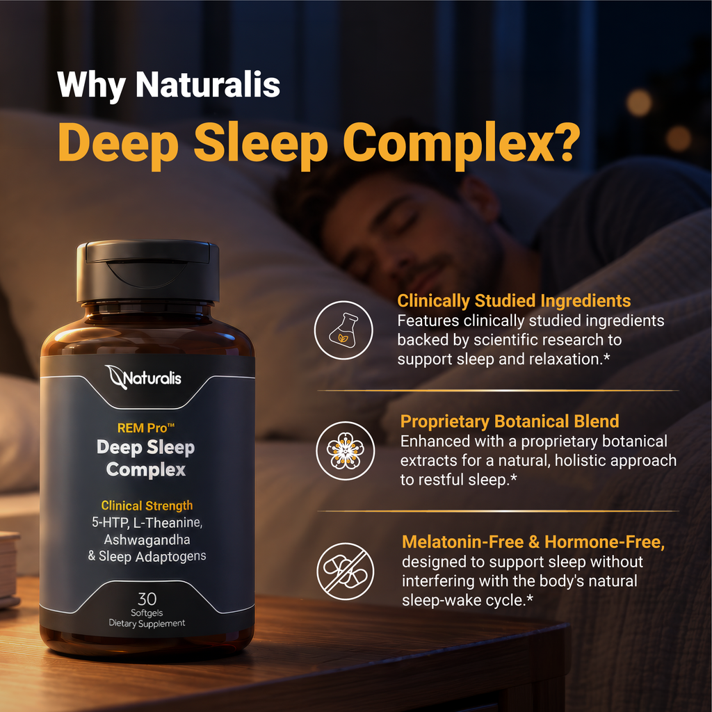 Naturalis REM Pro™ Deep Sleep Complex | Hormone-Free Sleep Support*