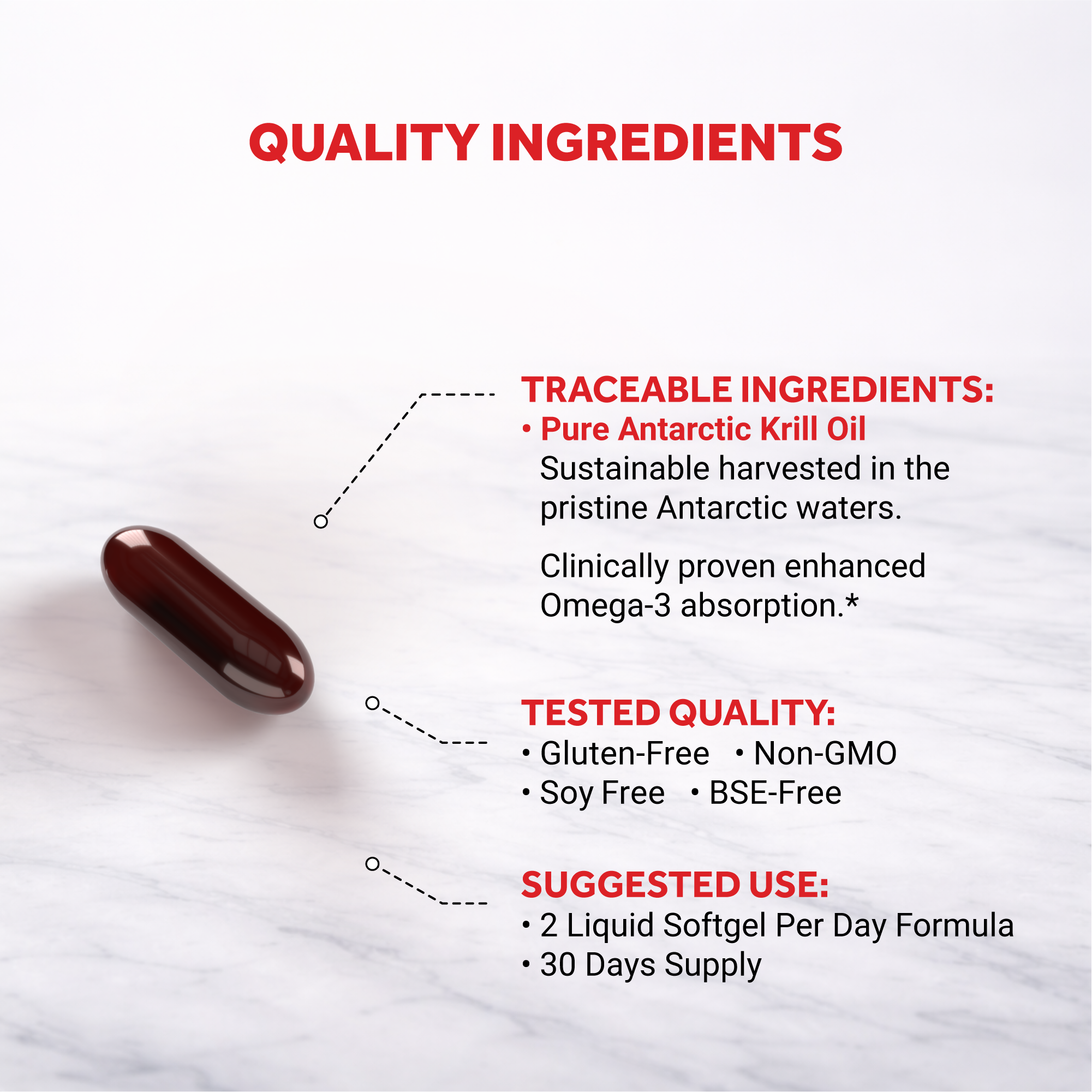 Naturalis Krill Oil 2000mg | Omega-3 EPA, DHA, Astaxanthin and Phospholipids | Sustainably Harvested from Antarctic Water