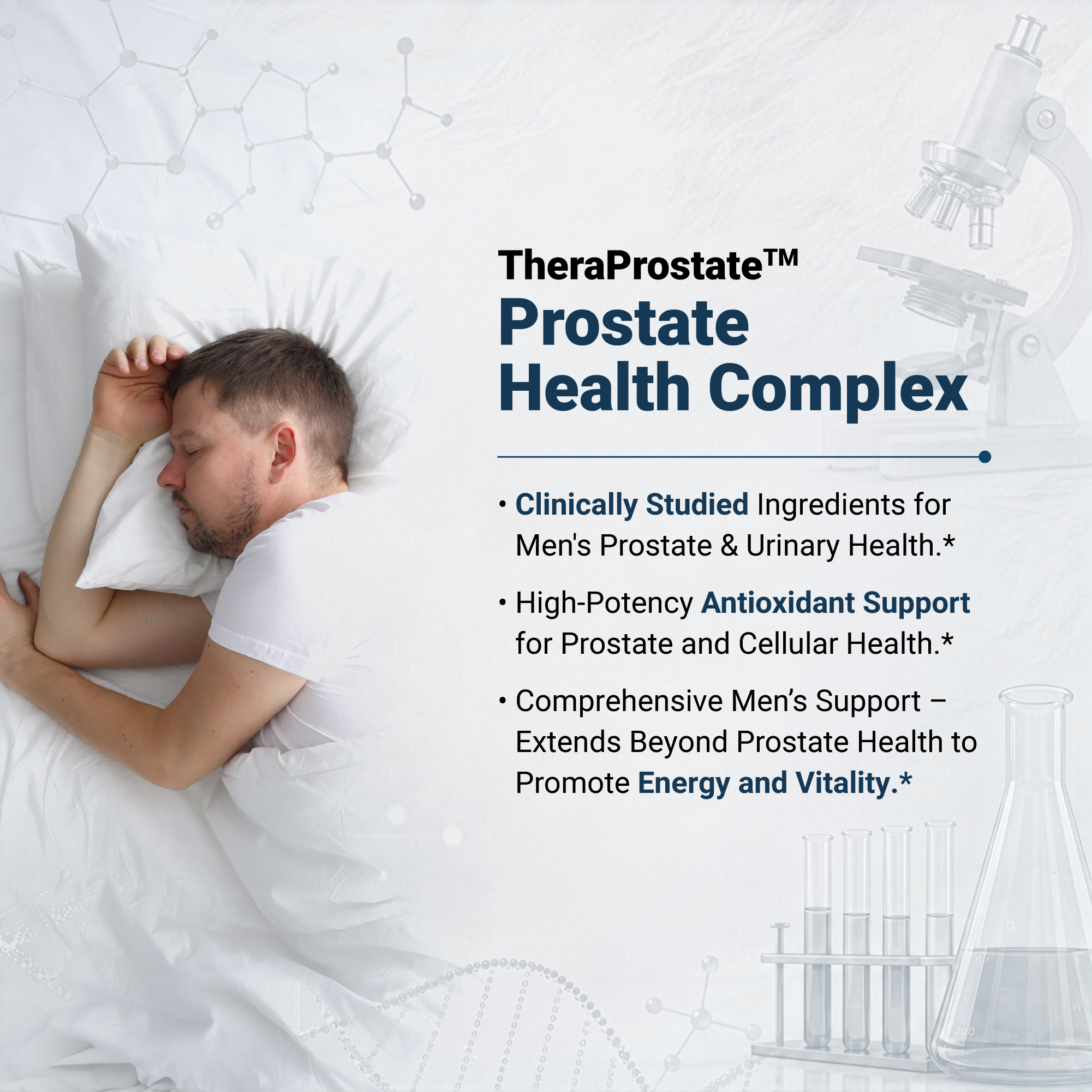 Naturalis TheraProstate™ Clinical Strength Prostate Complex for Men | Lycopene, Saw Palmetto, Beta-Sitosterols & Zinc