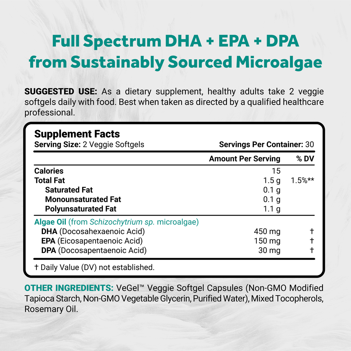 Naturalis Vegan Omega 3 from Algae | New Formula with Lemon