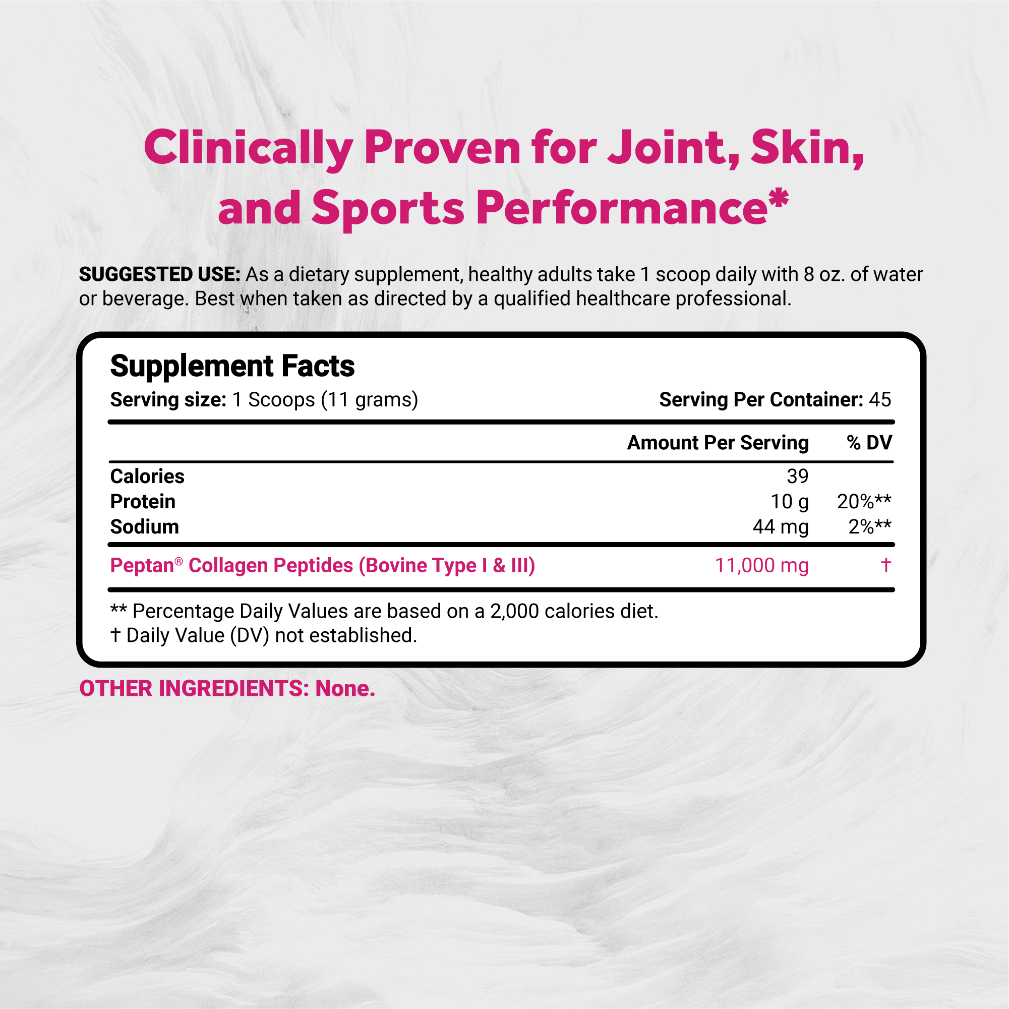 Naturalis Collagen Peptides Powder 7oz | Clinically-Studied Peptan®, Grass-Fed & Tasteless