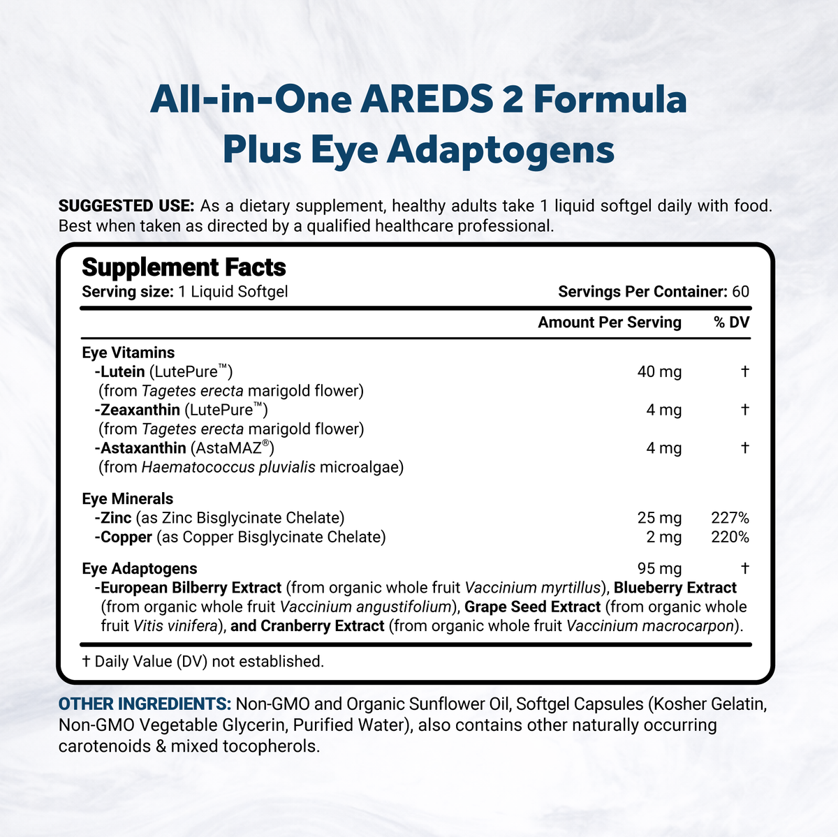Naturalis AREDS2 Eye Health Complex | Lutein, Zeaxanthin & Astaxanthin + Berry Vision Blend