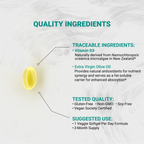 Naturalis Vegan Certified Vitamin D3 125mcg (5000IU) with AlgaeD3 | Vegan, Non-GMO, Soy & Gluten Free | Naturally Derived in New Zealand | Bone & Immune Support