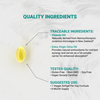 Naturalis Vegan Certified Vitamin D3 50mcg (2000IU) with AlgaeD3 | Vegan, Non-GMO, Soy & Gluten Free | Naturally Derived in New Zealand | Bone & Immune Support