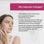 Naturalis Collagen Peptides Powder (7oz) | Made with Peptan® Collagen, Clinically Studied to Support Healthy Skin, Hair & Bones* | Soy & Gluten Free, Grass-Fed, Non-GMO, Halal, Kosher