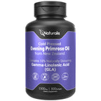 Naturalis Evening Primrose Oil 500mg | New Zealand-Grown, 10% GLA, 3 Softgel/Day