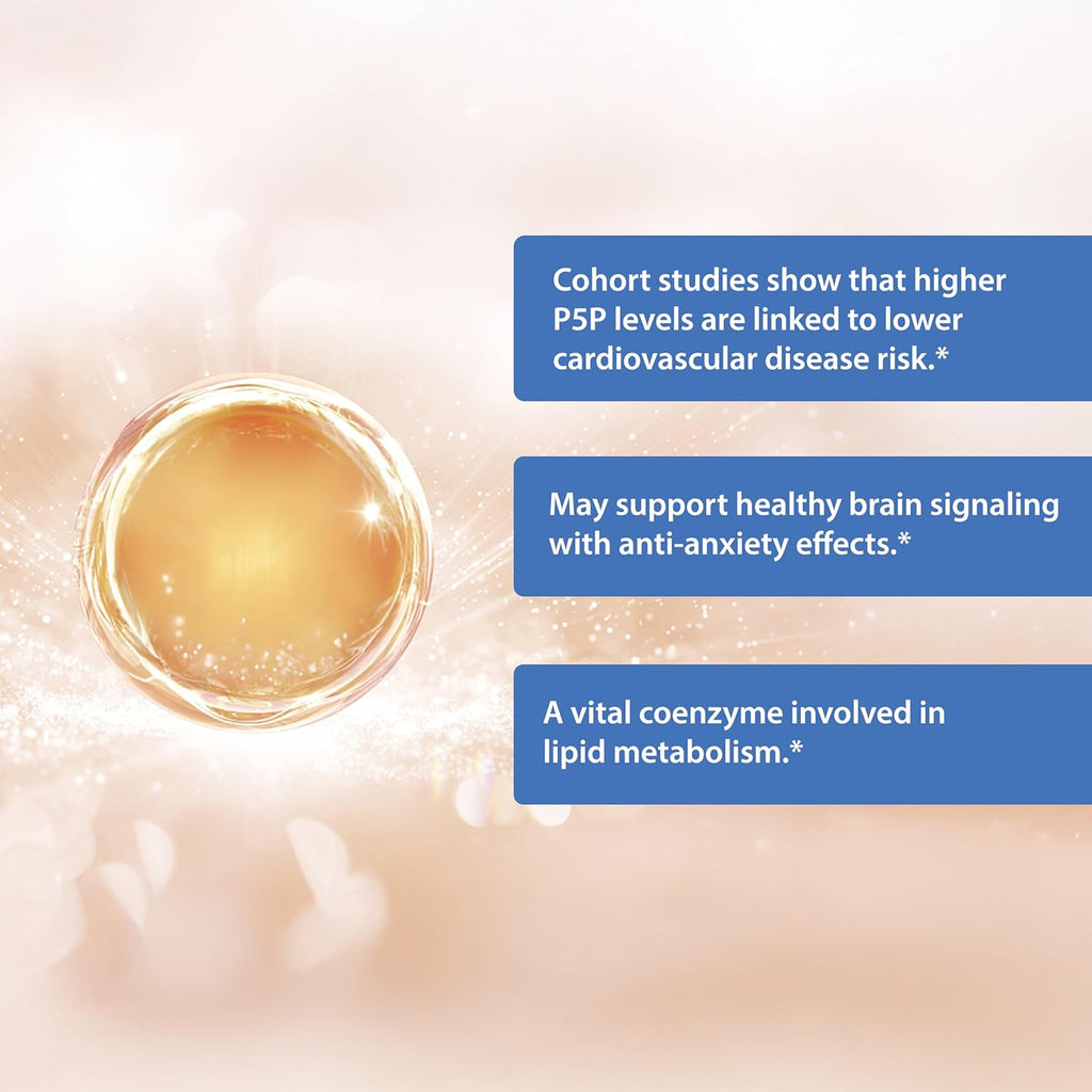 Naturalis Liposomal P-5-P 50mg Activated Vitamin B6 Nano-Emulsified in MCT Oil for Better Absorption | Non-GMO and Soy Free | Support Energy Metabolism and Neurological Function