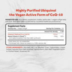 Naturalis Ubiquinol 100mg Active CoQ-10 Emulsified in MCT Oil for Better Absorption | Gluten Free, Non-GMO & Soy-Free | Cardiovascular Wellness, Antioxidant Protection, and Healthy Skin*