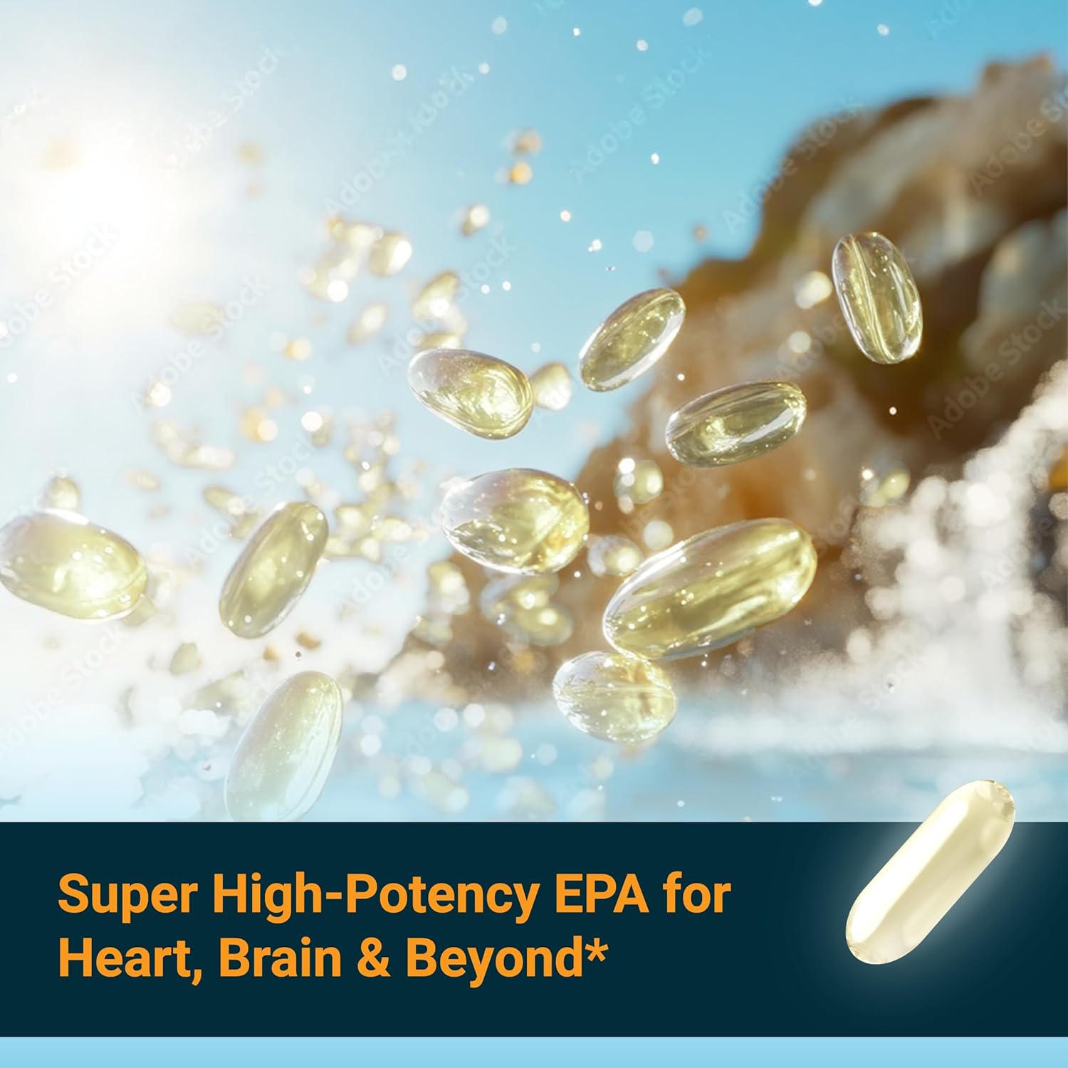 Naturalis Triple Strength UltraEPA™ EPA 1000mg | Pharmaceutical Grade High Purity 99% Omega-3 with 96.5% EPA Burpless Fish Oil | IFOS Certified, Sustainably Sourced, Non-GMO | 30 Softgels