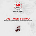 Naturalis New Zealand Astaxanthin (12mg) | Enhanced with Natural Vitamin E | Non-GMO, Soy & Gluten Free