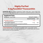 Naturalis New Zealand Fucoxanthin (4mg) | Made with FucoSlim® | Non-GMO, Soy & Gluten Free |