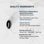 Naturalis Liposomal NMNH 300mg (NMN Alternative) | Boost NAD+ Levels & Support Healthy Aging* | Bioenhanced with Vitamin E for Advanced Absorption, Stability & Antioxidant Protection*