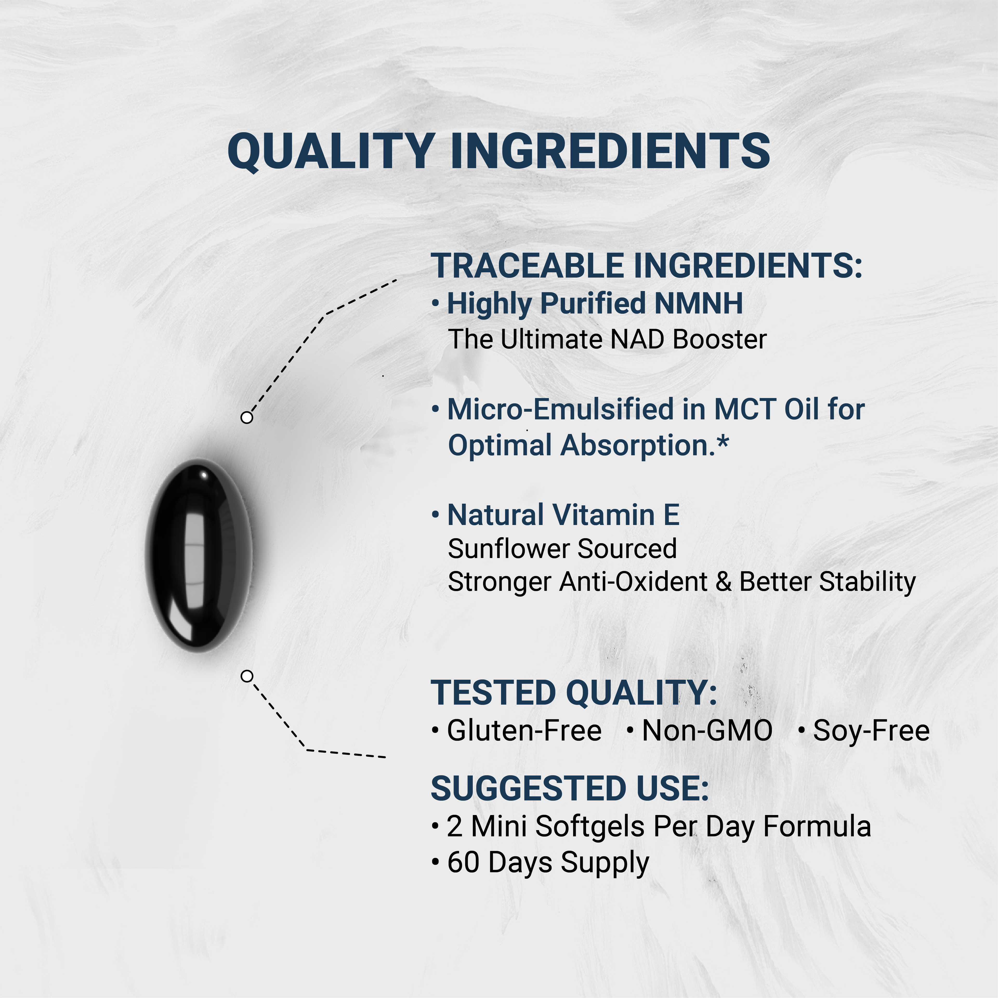 Naturalis Liposomal NMNH 300mg (NMN Alternative) | Boost NAD+ Levels & Support Healthy Aging* | Bioenhanced with Vitamin E for Advanced Absorption, Stability & Antioxidant Protection*