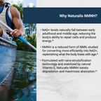 Naturalis Liposomal NMNH 300mg (NMN Alternative) | Boost NAD+ Levels & Support Healthy Aging* | Bioenhanced with Vitamin E for Advanced Absorption, Stability & Antioxidant Protection*