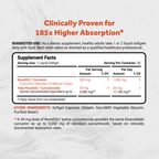 Naturalis NovaSol Curcumin (5,550mg Curcuminoids Equivalent Per Serving) - Clinical Proven with 185X Better Absorption | Antioxidant Support for Brain, Joint & Immune Health* | 30 Servings
