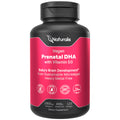Naturalis Vegan Prenatal with Full Specrum Omega-3 | Algae DHA, EPA, DPA, Vitamin D3 & Active Folate L 5-MTHF | Vegan Society Certified, Sustainably Sourced, Non-GMO & Soy Free