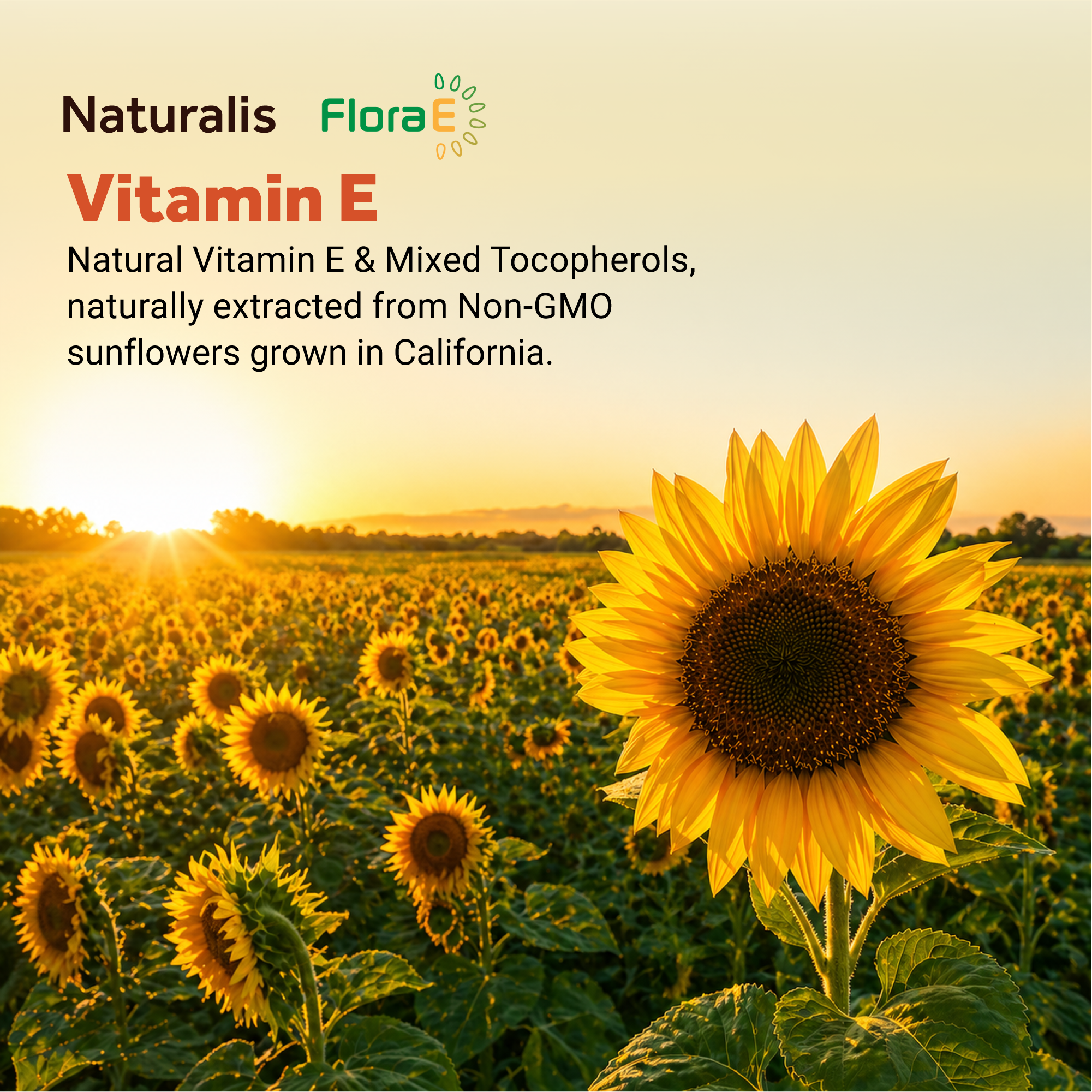 Naturalis Sunflower Vitamin E 670mg (1000 IU) with Mixed Tocopherols | Essential Skin Vitamin & Immune Support | Non-GMO, Soy & Gluten Free