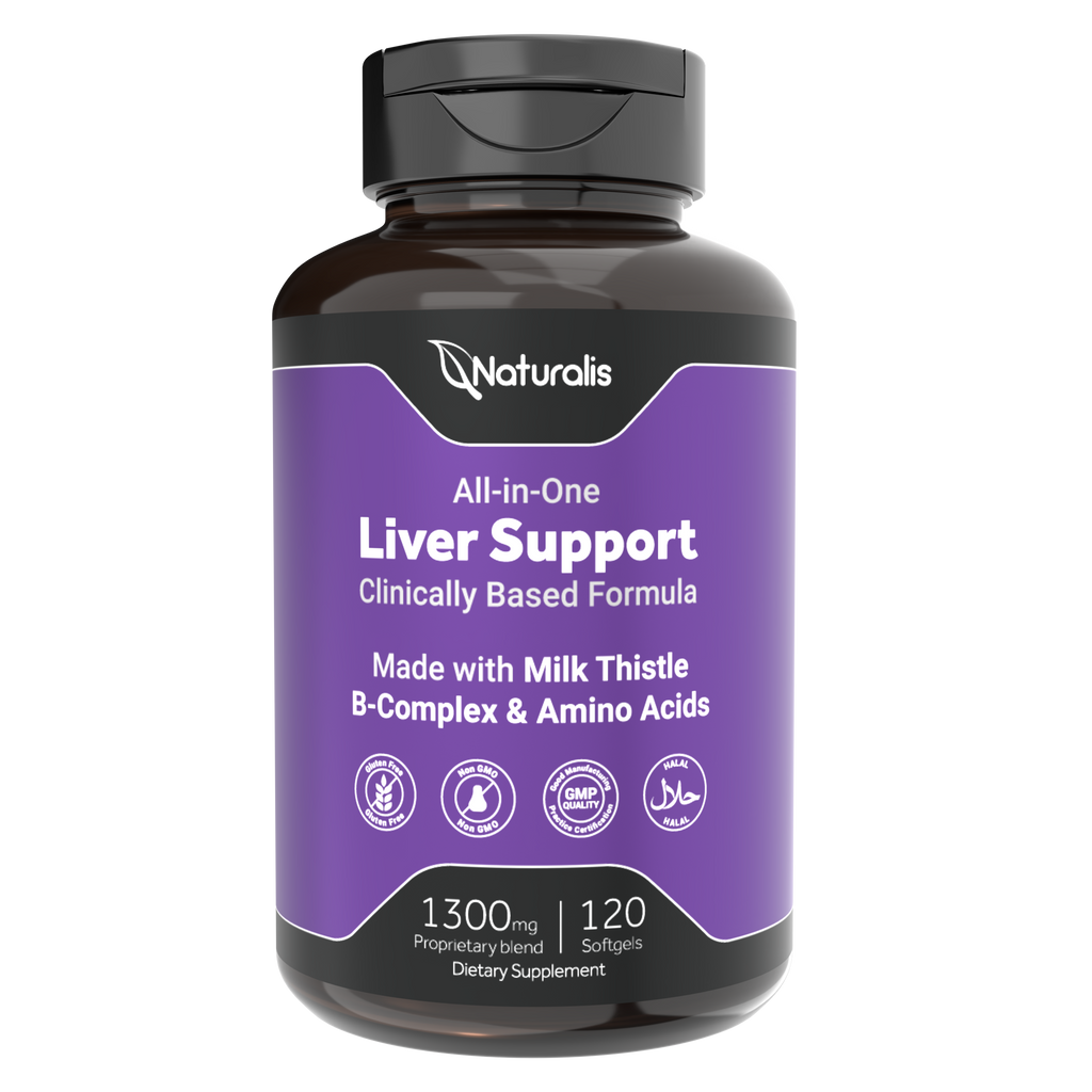 Naturalis Silymarin Milk Thistle 1300mg | 13-in-1 Liver Support with B-Complex & Amino Acids