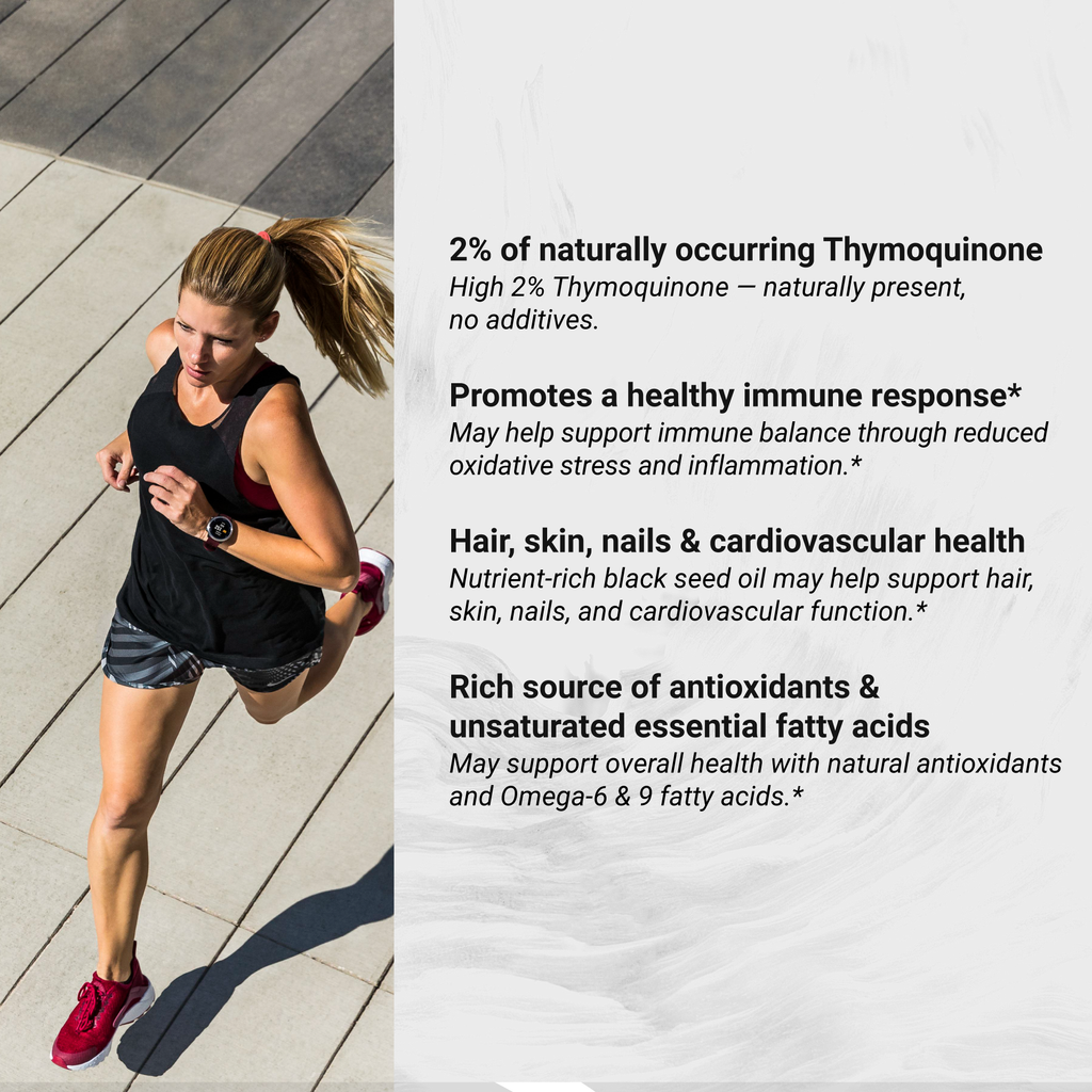 Cold Pressed Black Seed Oil 1000mg |2% Naturally Occurring Thymoquinone (TQ) image 4