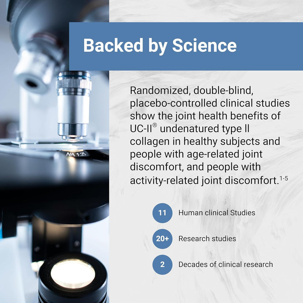 UC-II 40 mg | Enhanced Undenatured Type II Collagen for Better Joint Health image 5