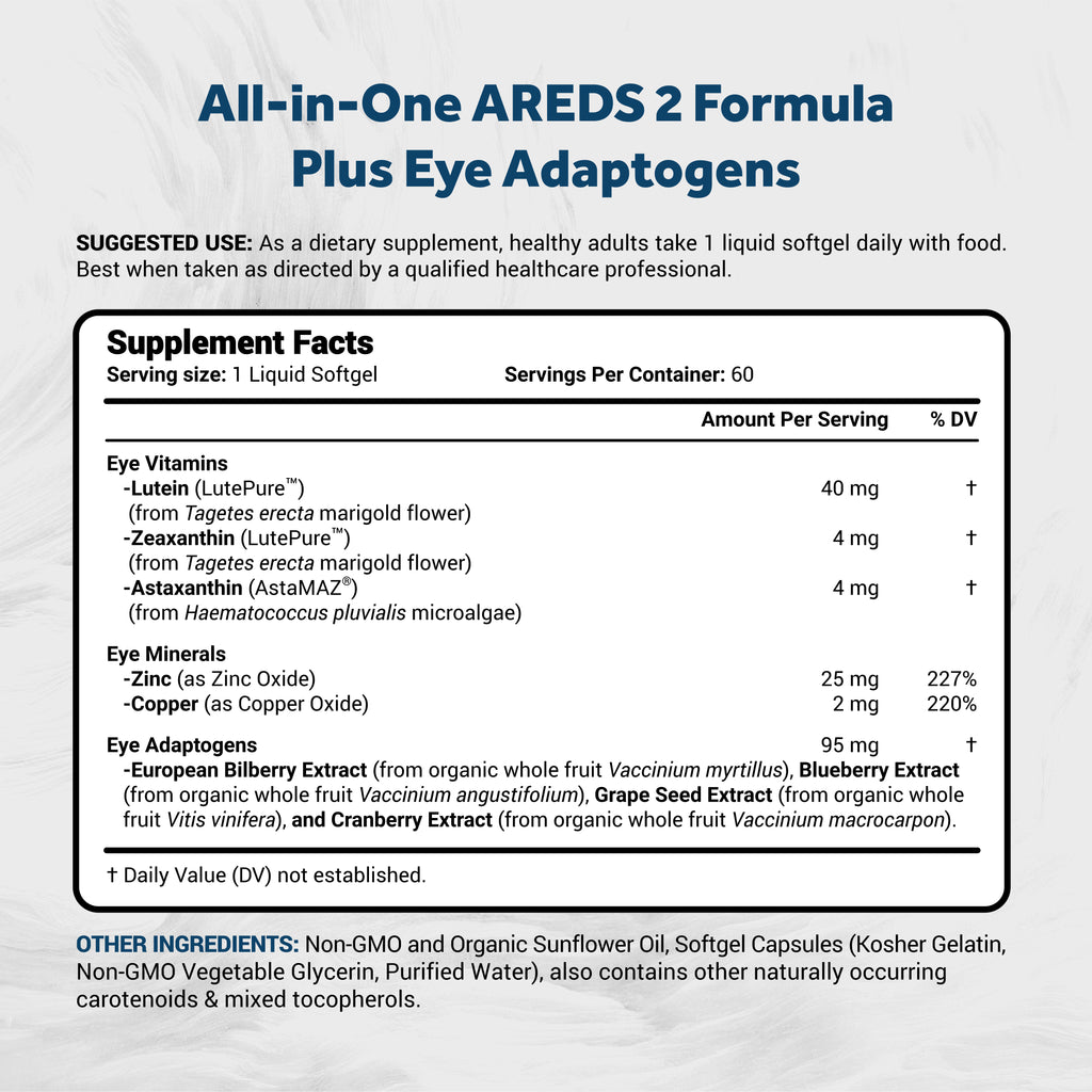 Naturalis Areds2 All-in-One Eye Supplement 60 Softgels image 1