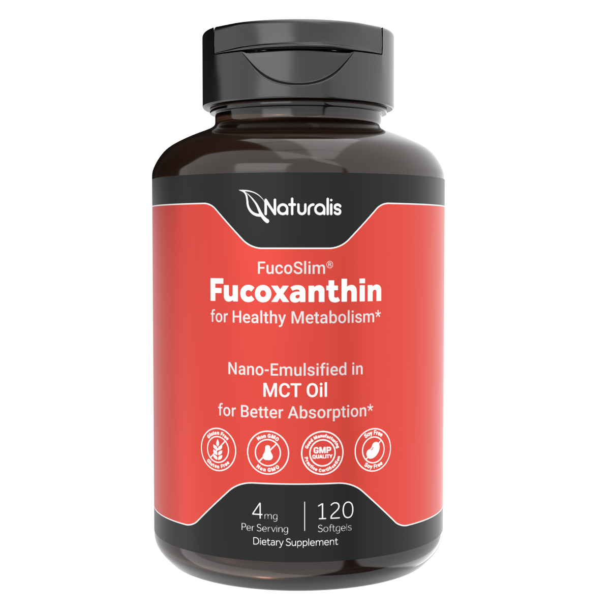Naturalis New Zealand Fucoxanthin 4mg | Nano-Emulsified for Metabolism Support*
