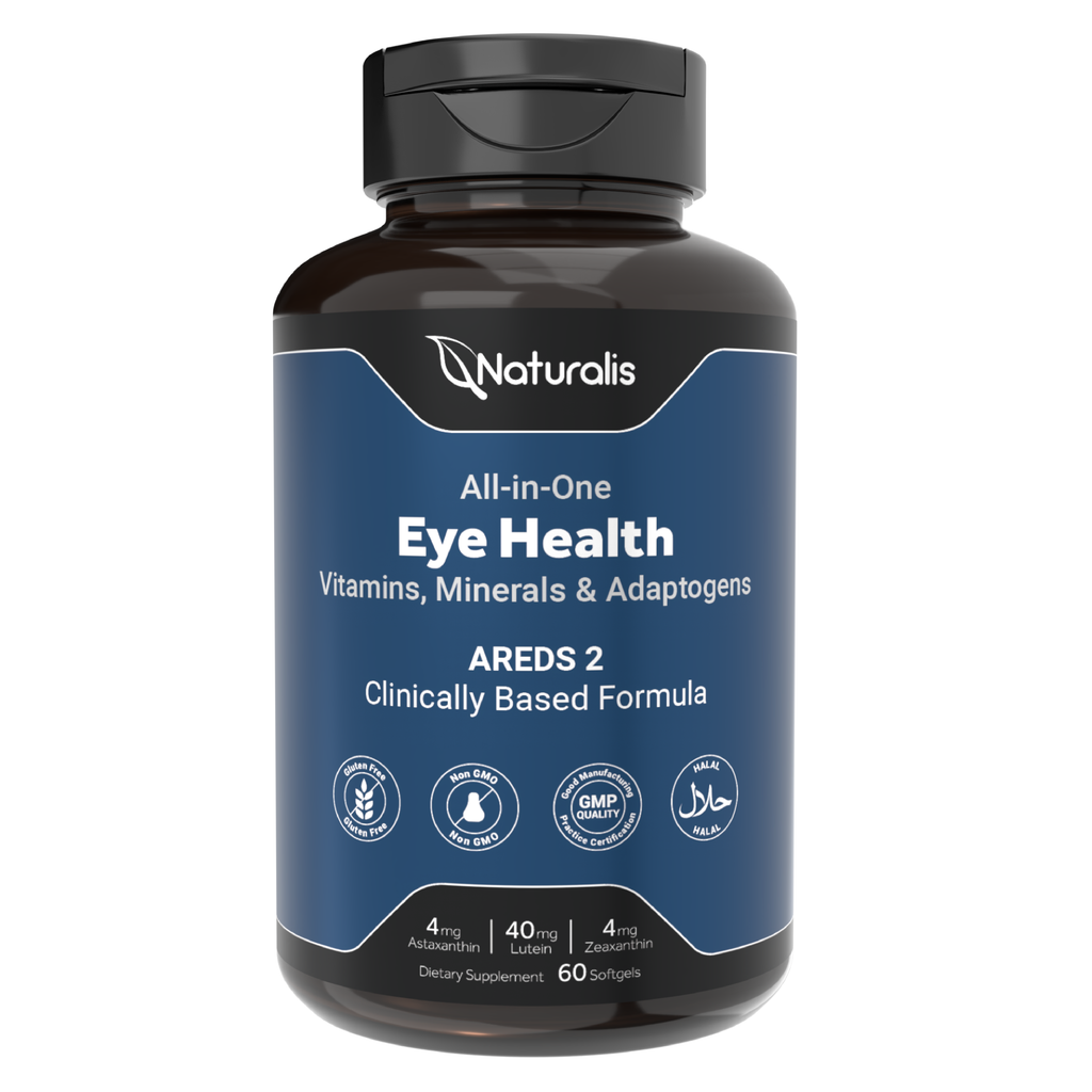 Naturalis AREDS2 Eye Health Complex | Lutein, Zeaxanthin & Astaxanthin + Berry Vision Blend